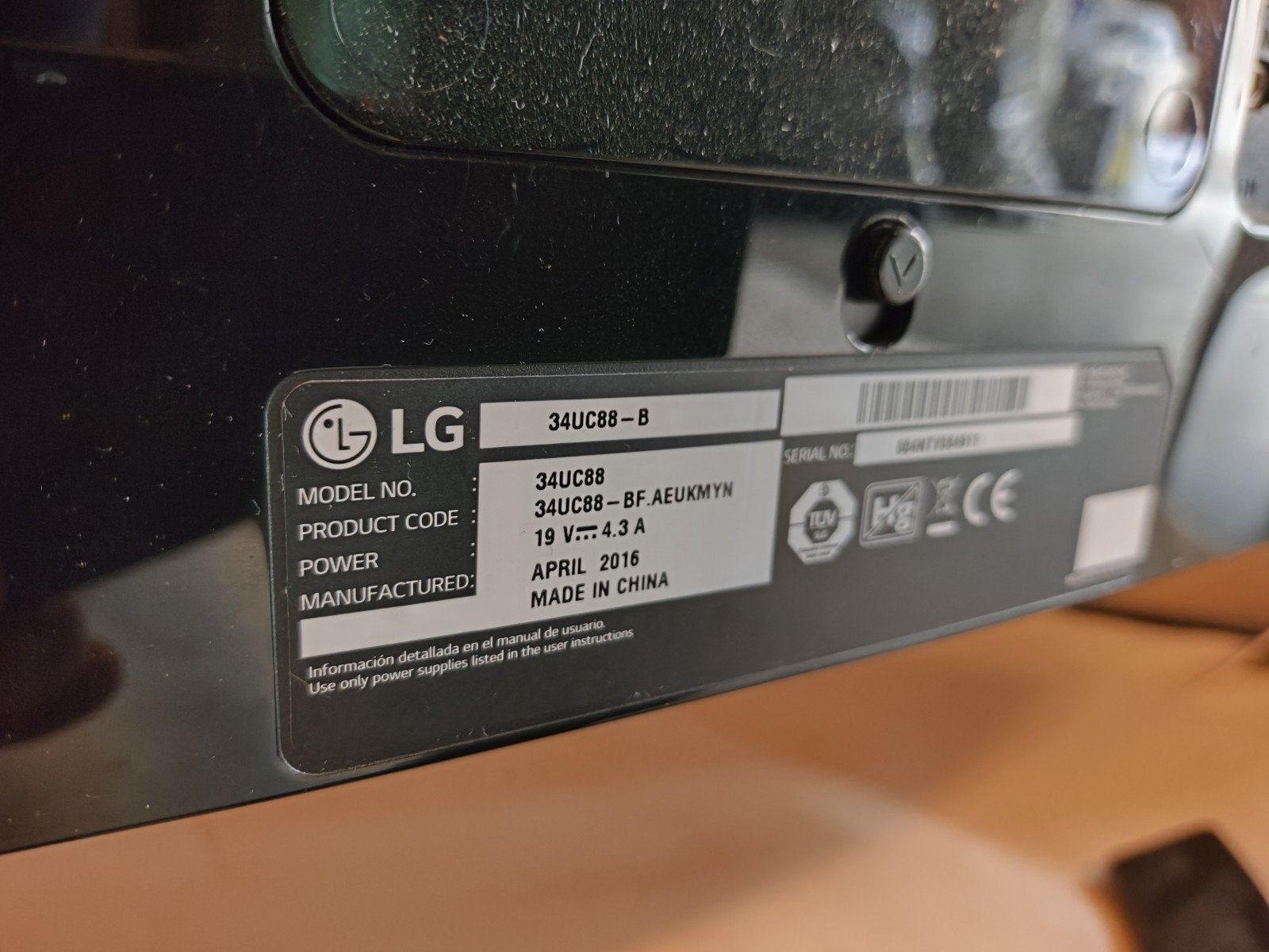 2 display LG 34" 21: 9, Computers en Software, Ophalen, Gebruikt