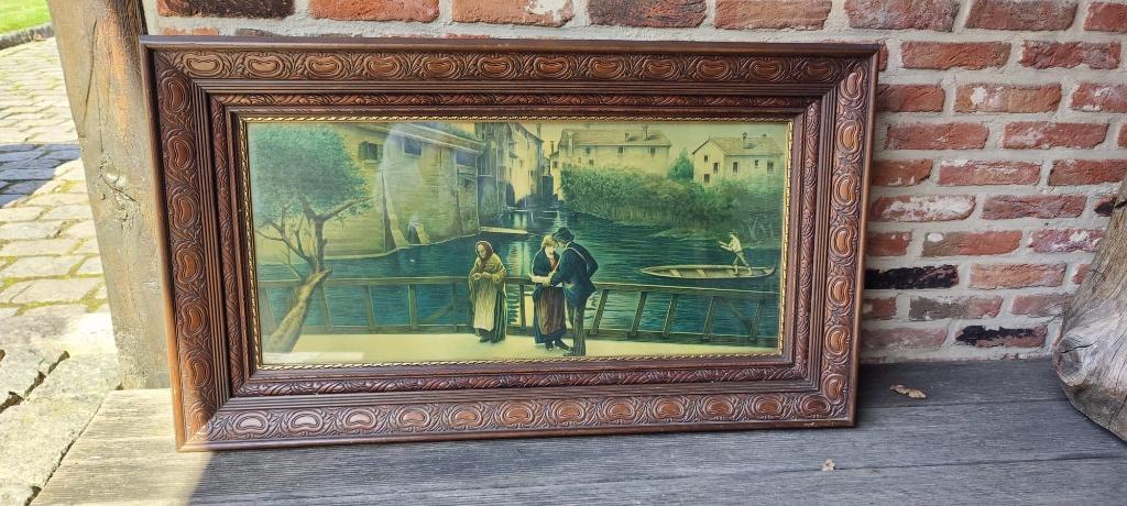 Vintage houten kader., Enlèvement, Utilisé