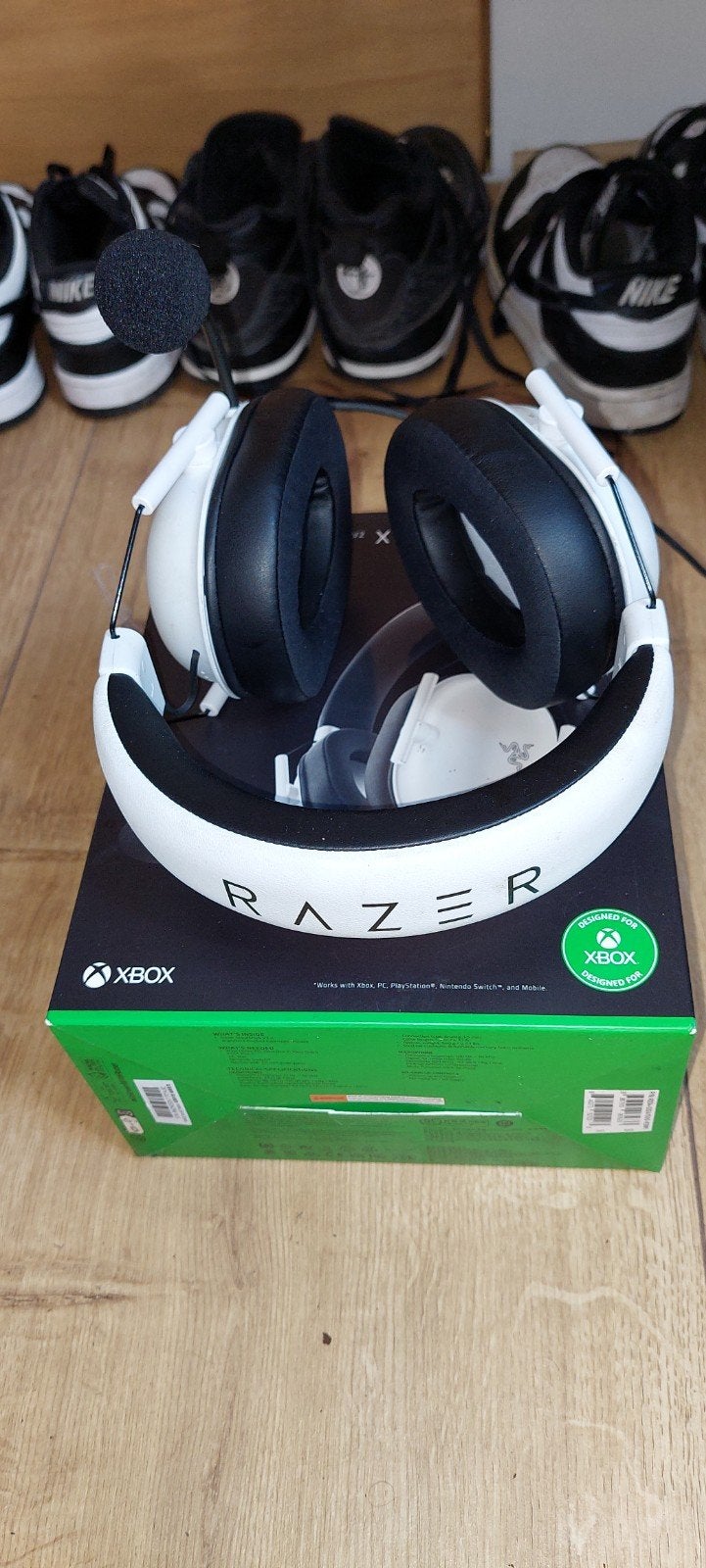 Razer blackshark v2 X white edition, Ophalen, Zo goed als nieuw, Razer, Over-ear