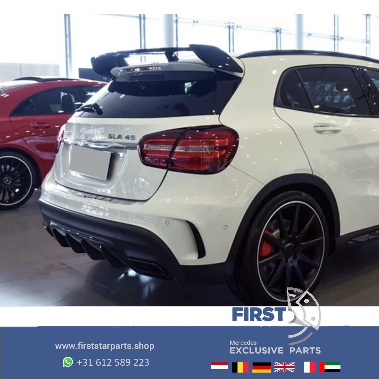 W156 GLA DAK WING X156 GLA45 AMG DAKSPOILER VLEUGEL AERO PAK, Gebruikt, Ophalen of Verzenden, Achter, -