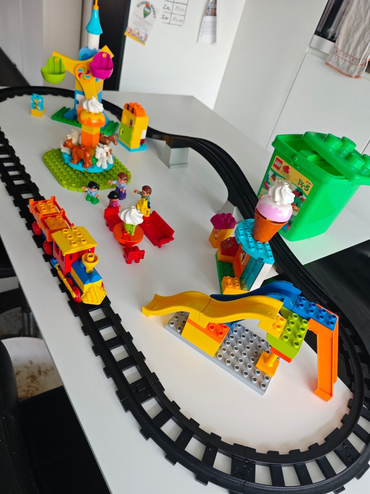 lego duplo trein , kermis , volledig set 2797 compleet, Enlèvement ou Envoi, Complet, Duplo