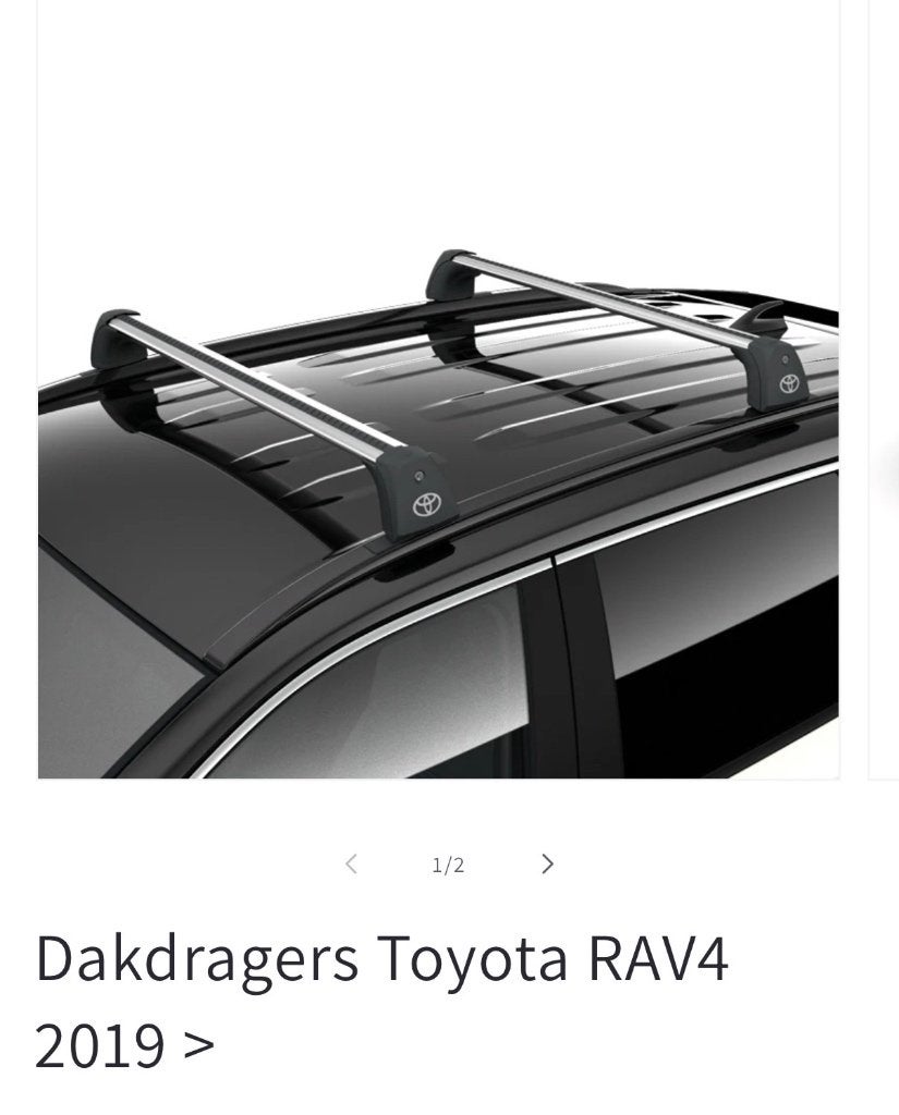 Toyota Rav4 2020 Dakdragers + dakkoffer, Auto's, Particulier, Te koop, Rav4