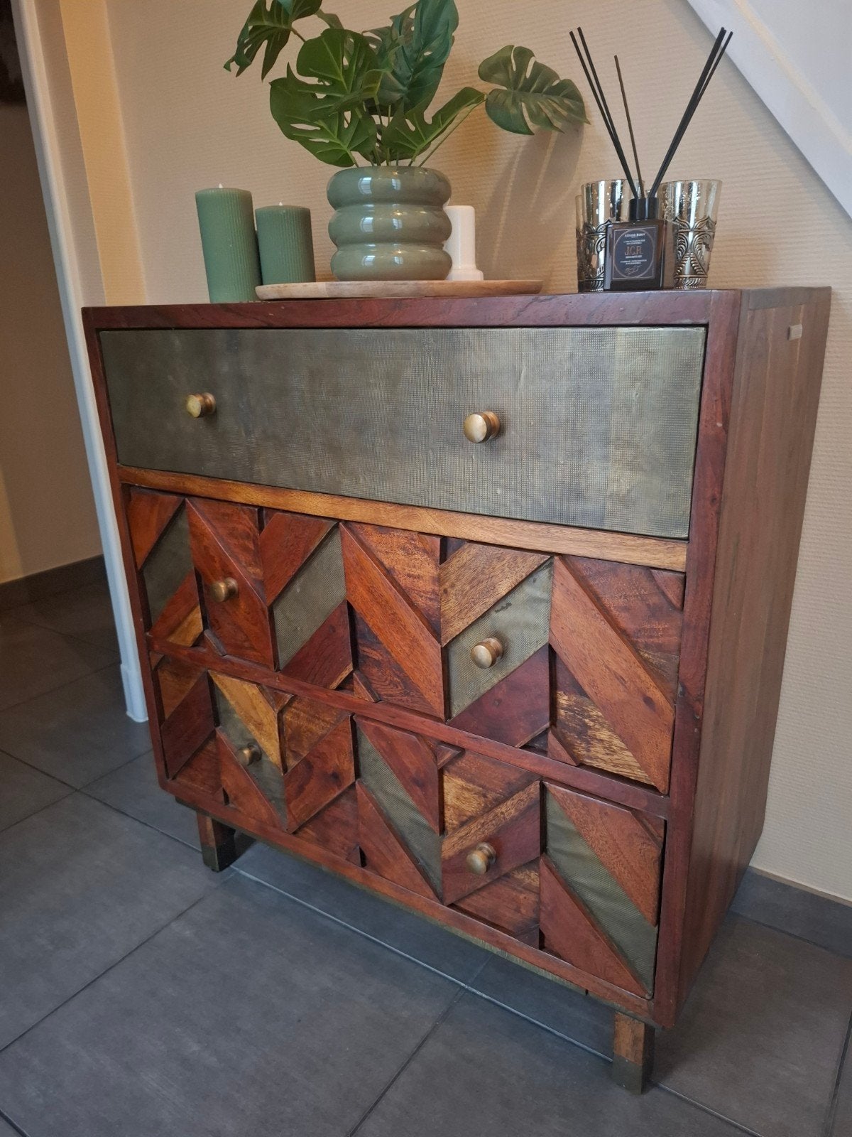 ladekast massief acaciahout, Maison & Meubles, Armoires | Commodes, Enlèvement
