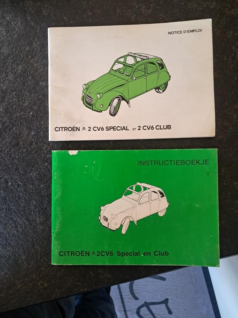 Citroën 2cv 2pk instructieboekje notice d'emploi, Ophalen of Verzenden