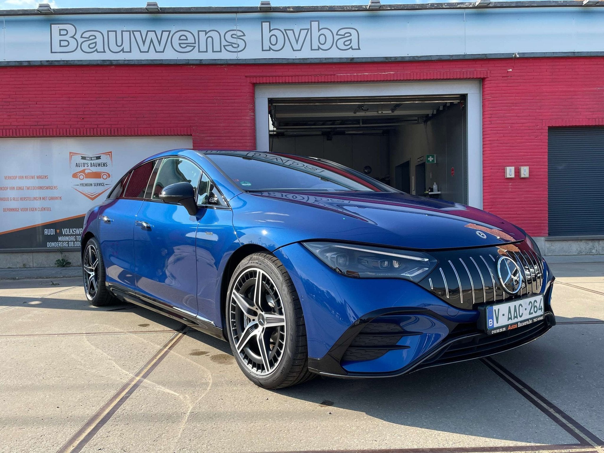 Mercedes-Benz EQE 43 HYPERSCREEN NIGHTPAKKET TREKHAAK AIRMAT, Autos, Achat, Euro 6, Entreprise, 2525 kg