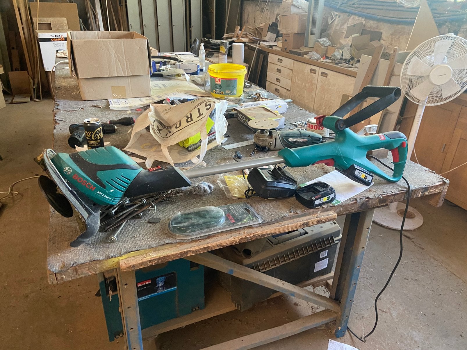 Bosh kantenmaaier, Tuin en Terras, Ophalen, Gebruikt, Accu