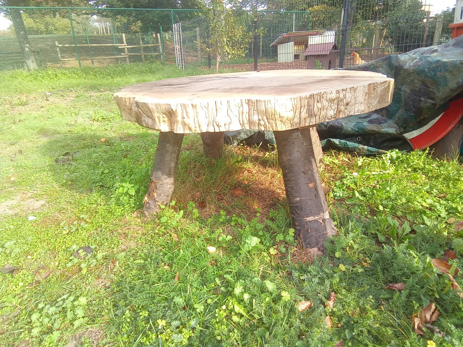 massief ronde tafel, Tuin en Terras, Ophalen