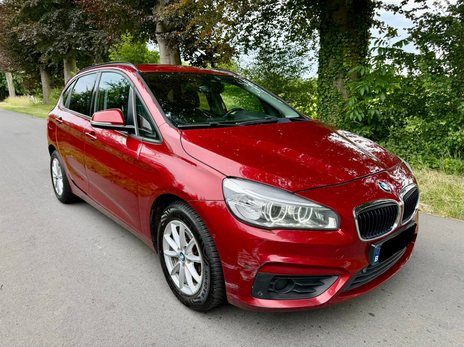 BMW 216D ACTIVE TOURER 2015 ** AIRCO CUIR NAVI ** EURO 6B **, Autos, BMW, Particulier, Série 2 Active Tourer, ABS, Phares directionnels