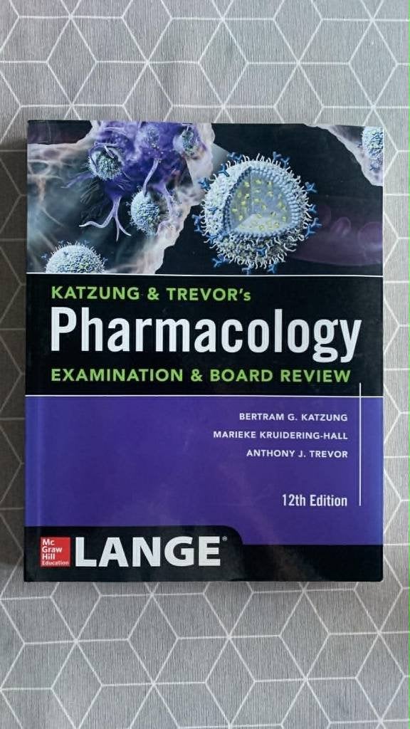 Pharmacology - Katzung & Trevor, 12th edition, Boeken, Ophalen of Verzenden, Gelezen, Hoger Onderwijs