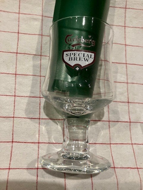 6 NIEUWE GLAZEN CARLSBERG SPECIAL BREW, Ophalen of Verzenden, Nieuw, Bierglas