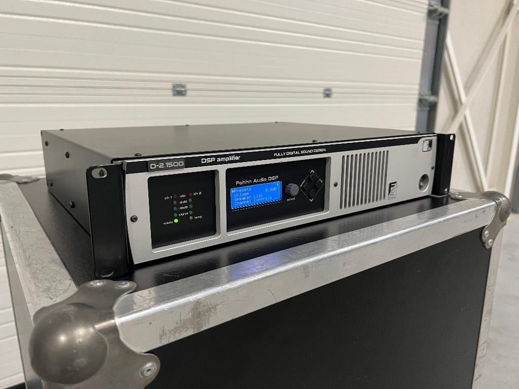 Fohhn Audio D-2.1500 DSP 2x1500W/4Ohm, Enlèvement ou Envoi, Utilisé, 120 watts ou plus, Autres marques