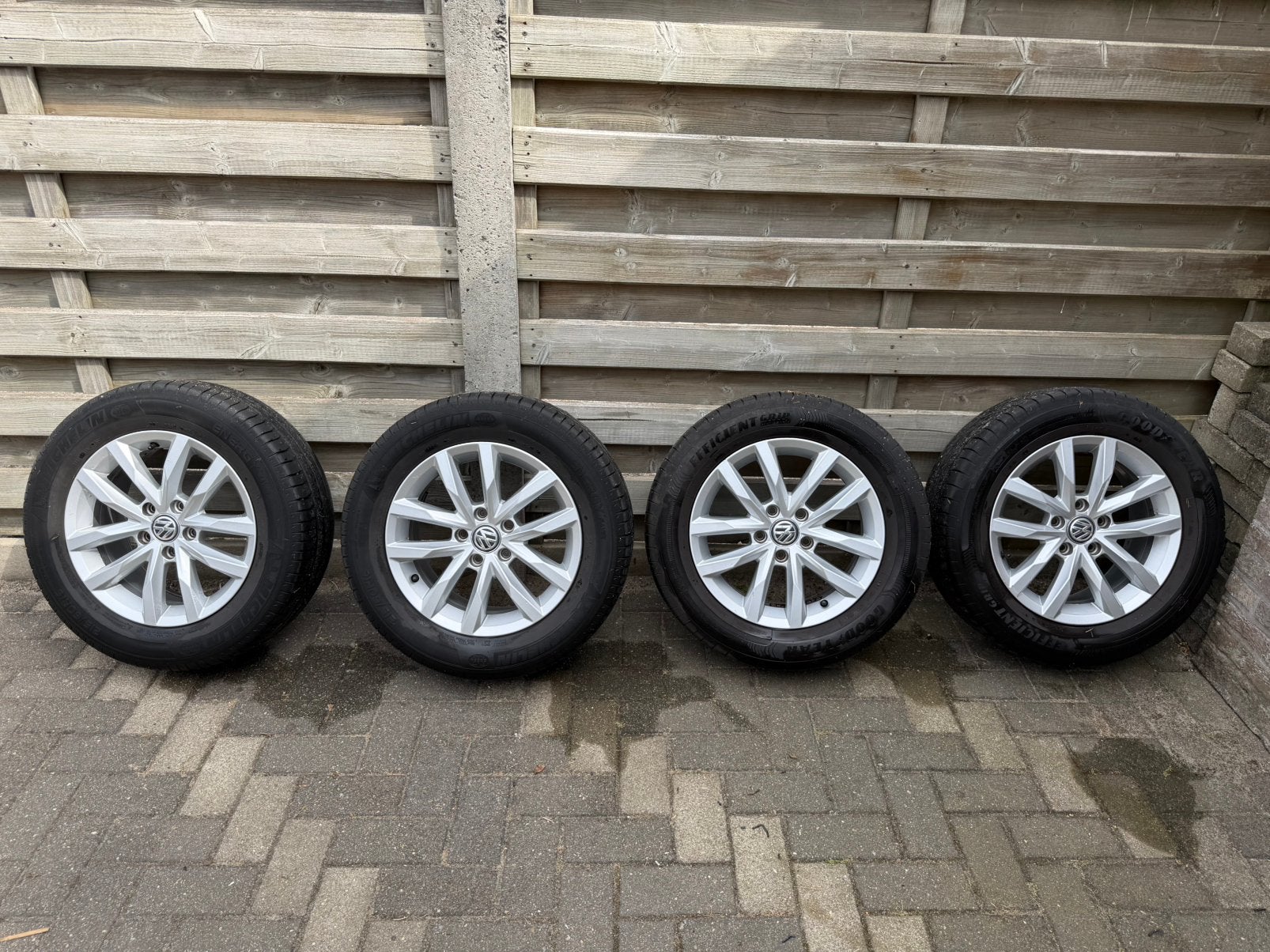 4 16 inch VW aluminium velgen te koop, Ophalen, 16 inch, Banden en Velgen, Personenwagen