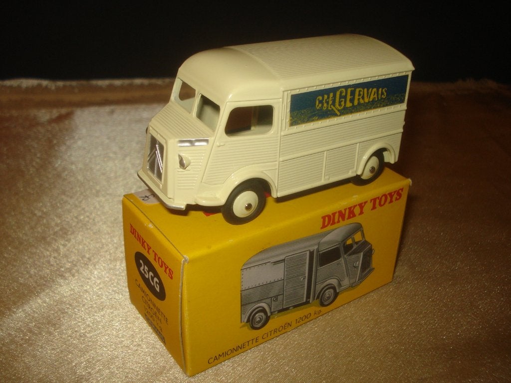 DINKY TOYS Citroën Camionnette Gervais Réédition + Boîte, Ophalen of Verzenden, Nieuw, Bus of Vrachtwagen, Dinky Toys