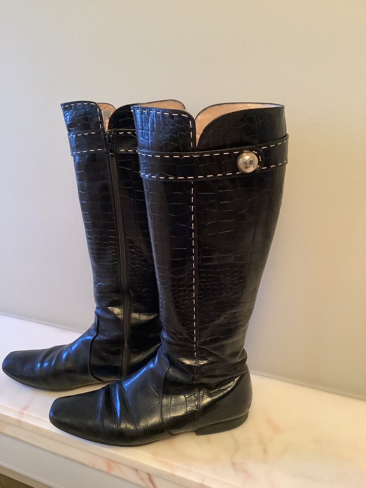 Dames laarzen, Kleding | Dames, Hoge laarzen, Zwart, Ophalen of Verzenden, Gedragen