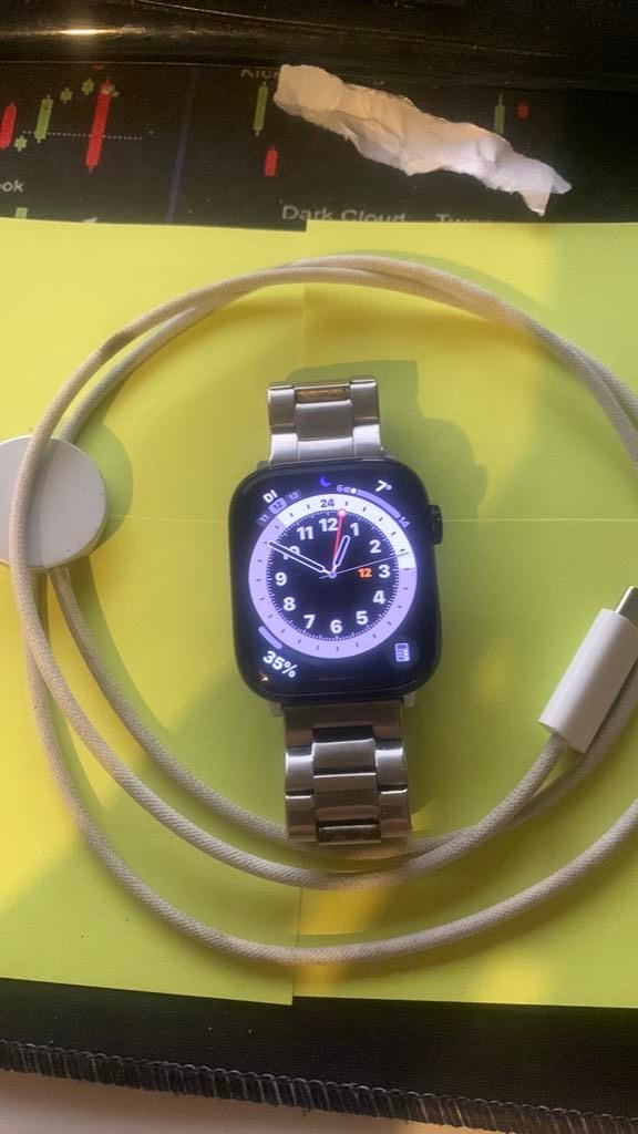 Apple Watcht Series 9 45mm GPS, Telecommunicatie, Mobiele telefoons | Apple iPhone, Ophalen, Gebruikt