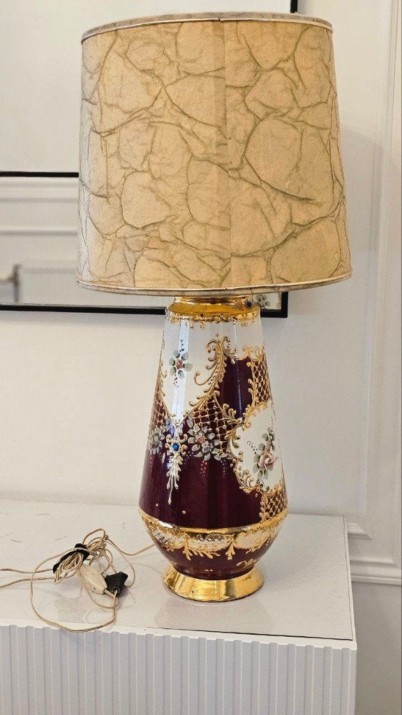 Zeer mooi porselein lamp, Antiek en Kunst, Ophalen