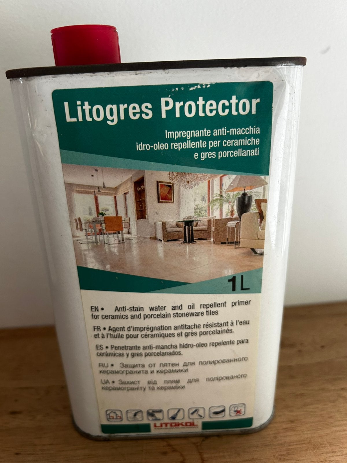 Agent imprégnation céramique gres Litogred Protector 1litre, Enlèvement ou Envoi