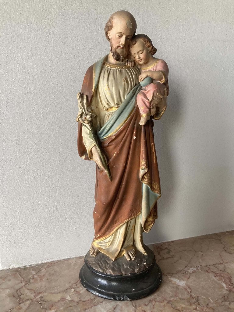 Groot beeld heilige Jozef (40 cm), Ophalen