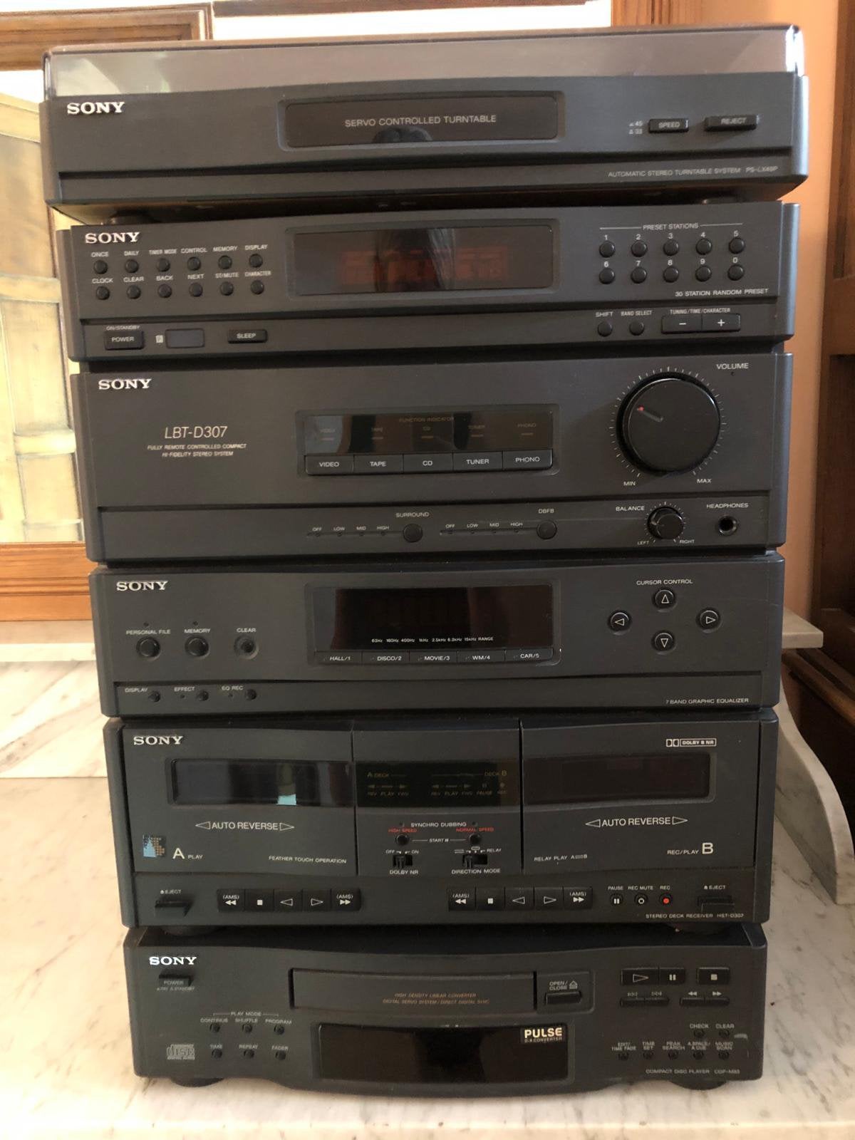 Sony LBT- D 307, Audio, Tv en Foto, Ophalen, Zo goed als nieuw, Cassettedeck, Sony