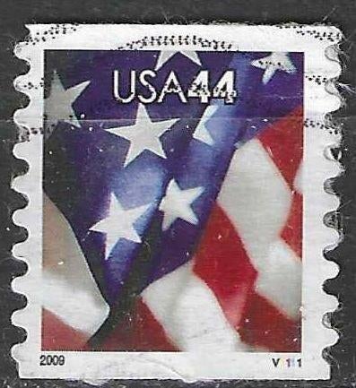 États-Unis 2009 - Yvert 4156 - Drapeau américain - Vert (ST), Envoi, Affranchi
