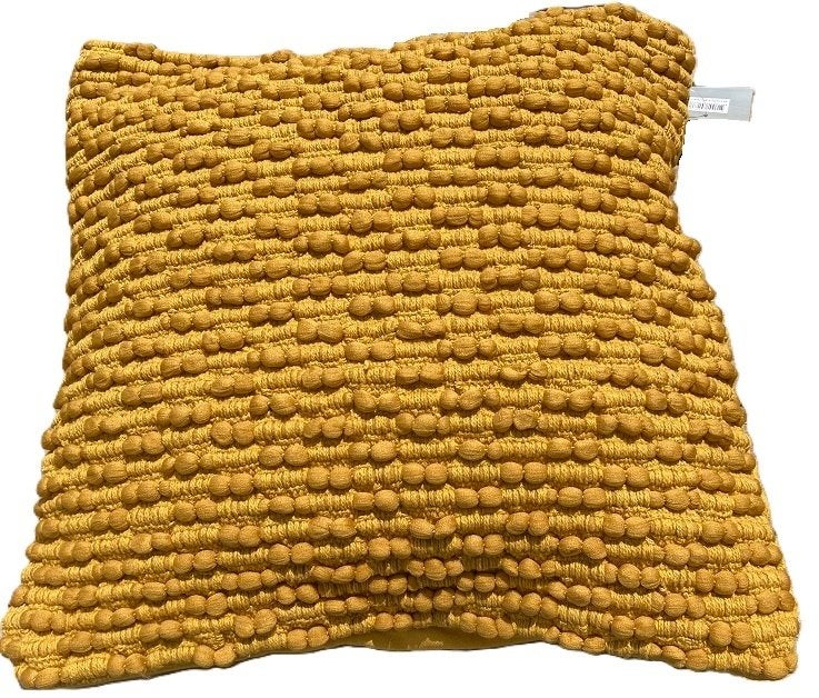 KUSSENHOES LUXE OT 45X45 CM OKERGEEL NIEUW, Ophalen of Verzenden, Nieuw, Geel, Vierkant