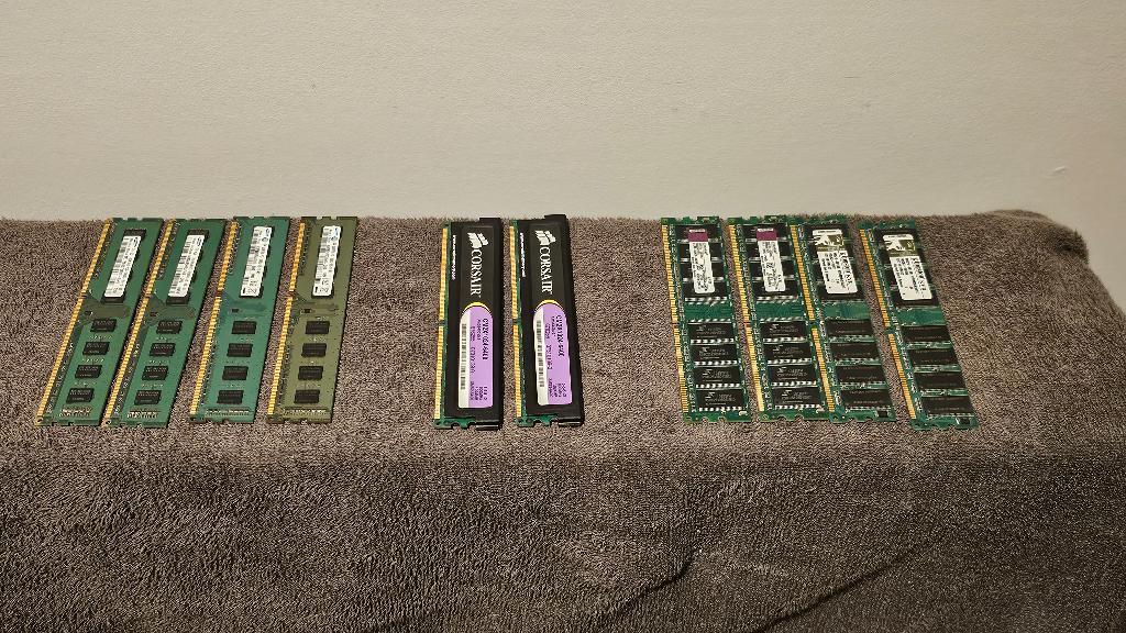 DDR en DDR2  DDR3 Ram modules 10 stuks, Computers en Software, RAM geheugen, Ophalen, DDR