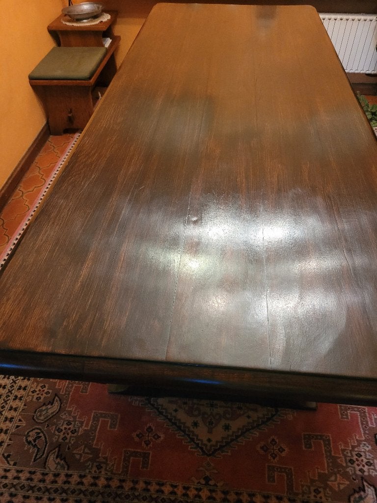 Antieke eikenhouten tafel van meer dan 2 meter, Ophalen, Ancien, Gebruikt, Eikenhout
