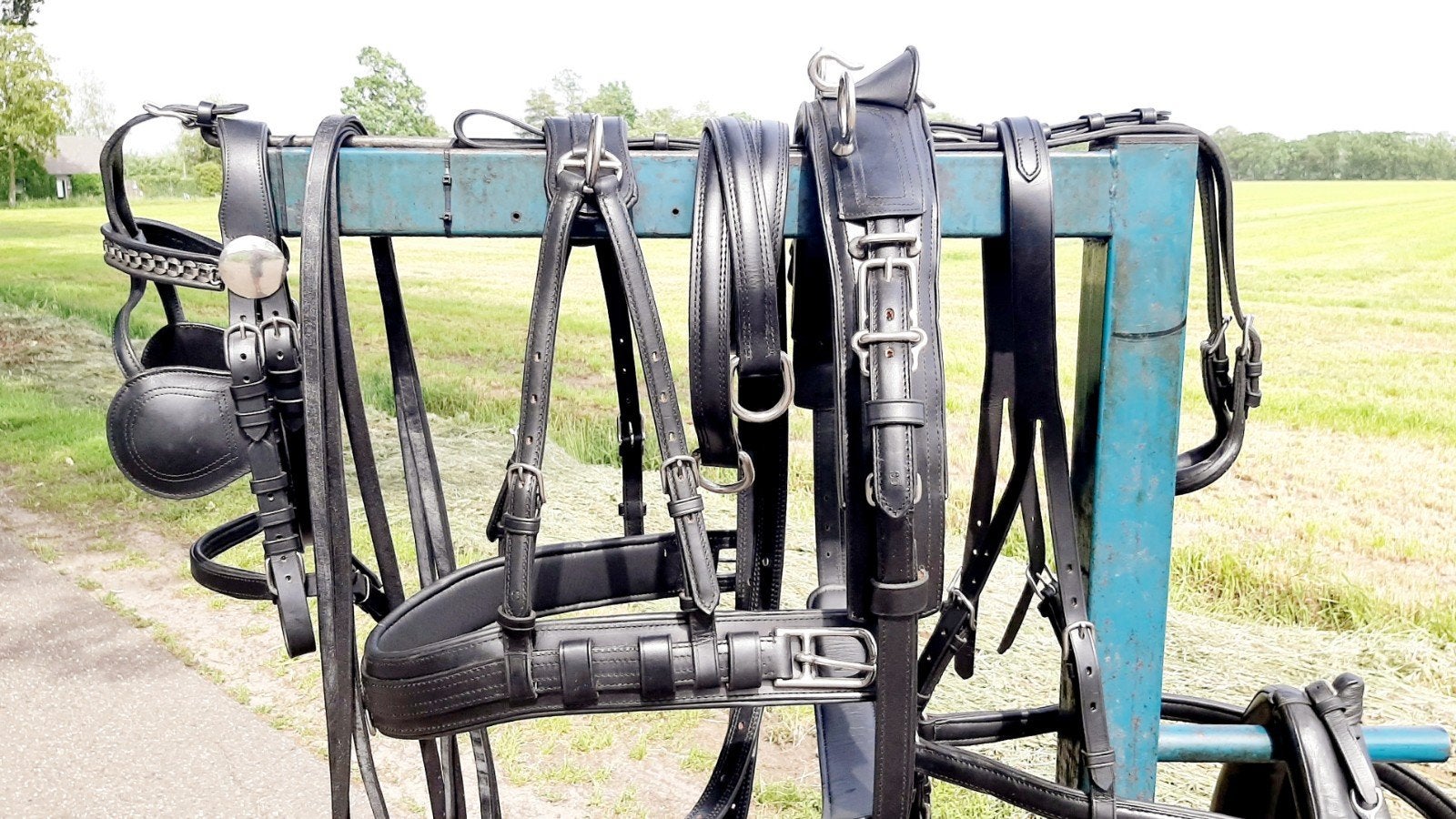 💢NIEUW PROF COB-MAAT ENKELSPAN TUIG 425 €, Dieren en Toebehoren, Paarden en Pony's | Hoofdstellen en Tuigage, Ophalen of Verzenden