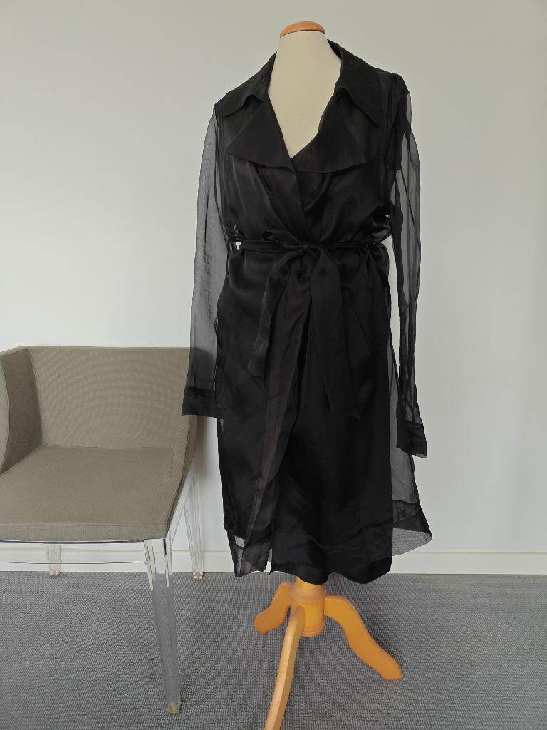 Transparante organza jas Maison Margiela, Kleding | Dames, Ophalen, Maison Margiela, Zwart, Maat 42/44 (L)