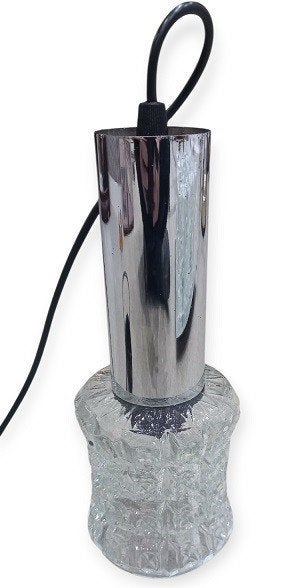 70's grote cascade hanglamp., B, Ophalen of Verzenden, Glas, B
