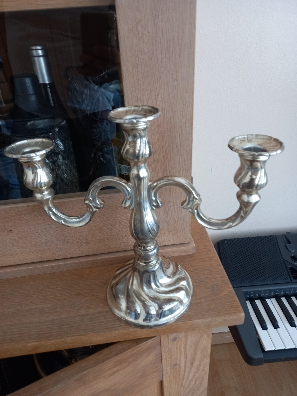 chandelier en argent, Antiquités & Art, Enlèvement, Argent