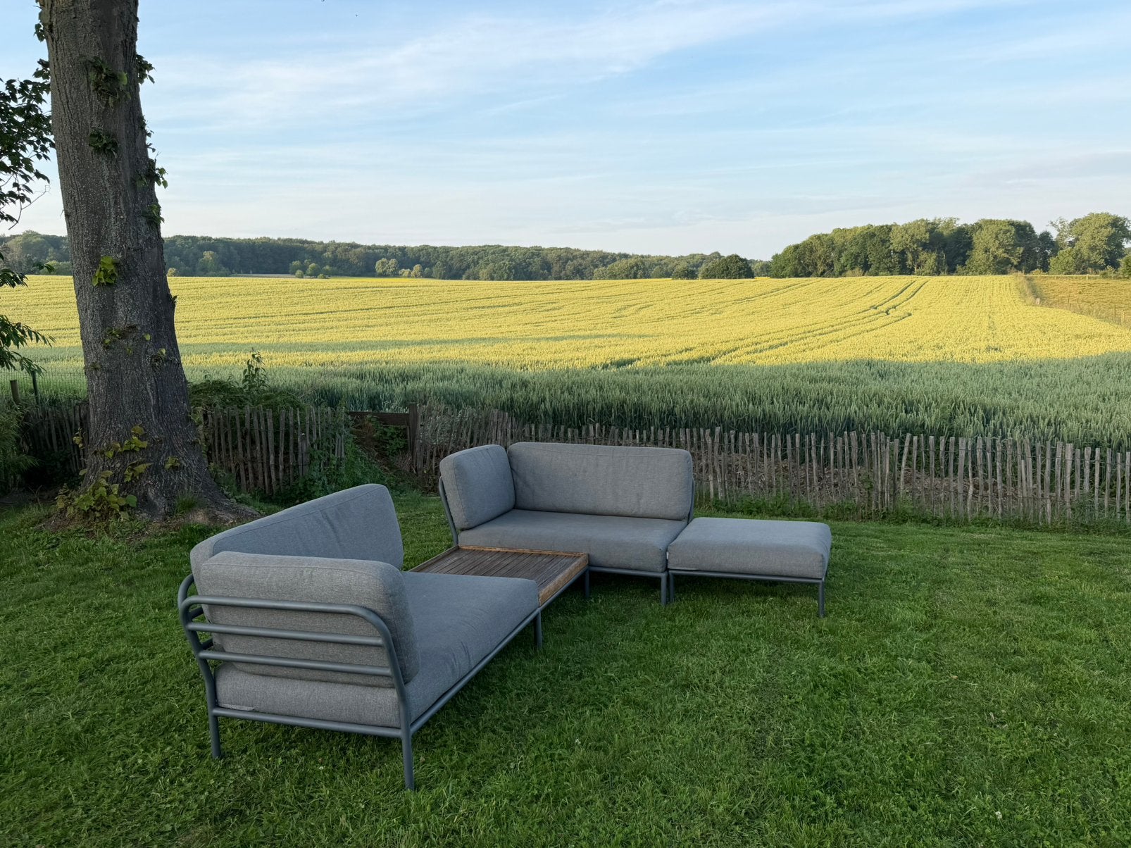 Houe level loungeset, Tuin en Terras, Ophalen, Gebruikt, Bijzettafel, Loungeset