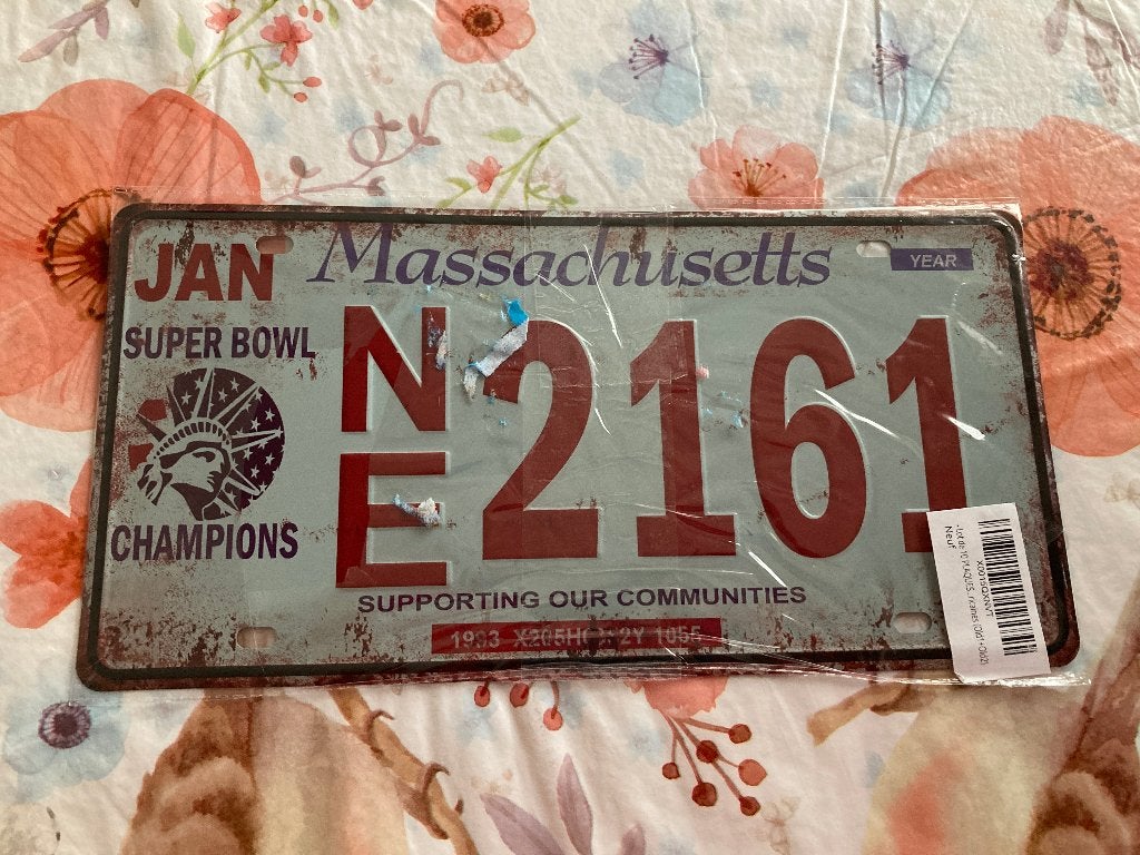 Nieuwe metalen plaat - Massachusetts, Huis en Inrichting, Ophalen of Verzenden, Nieuw