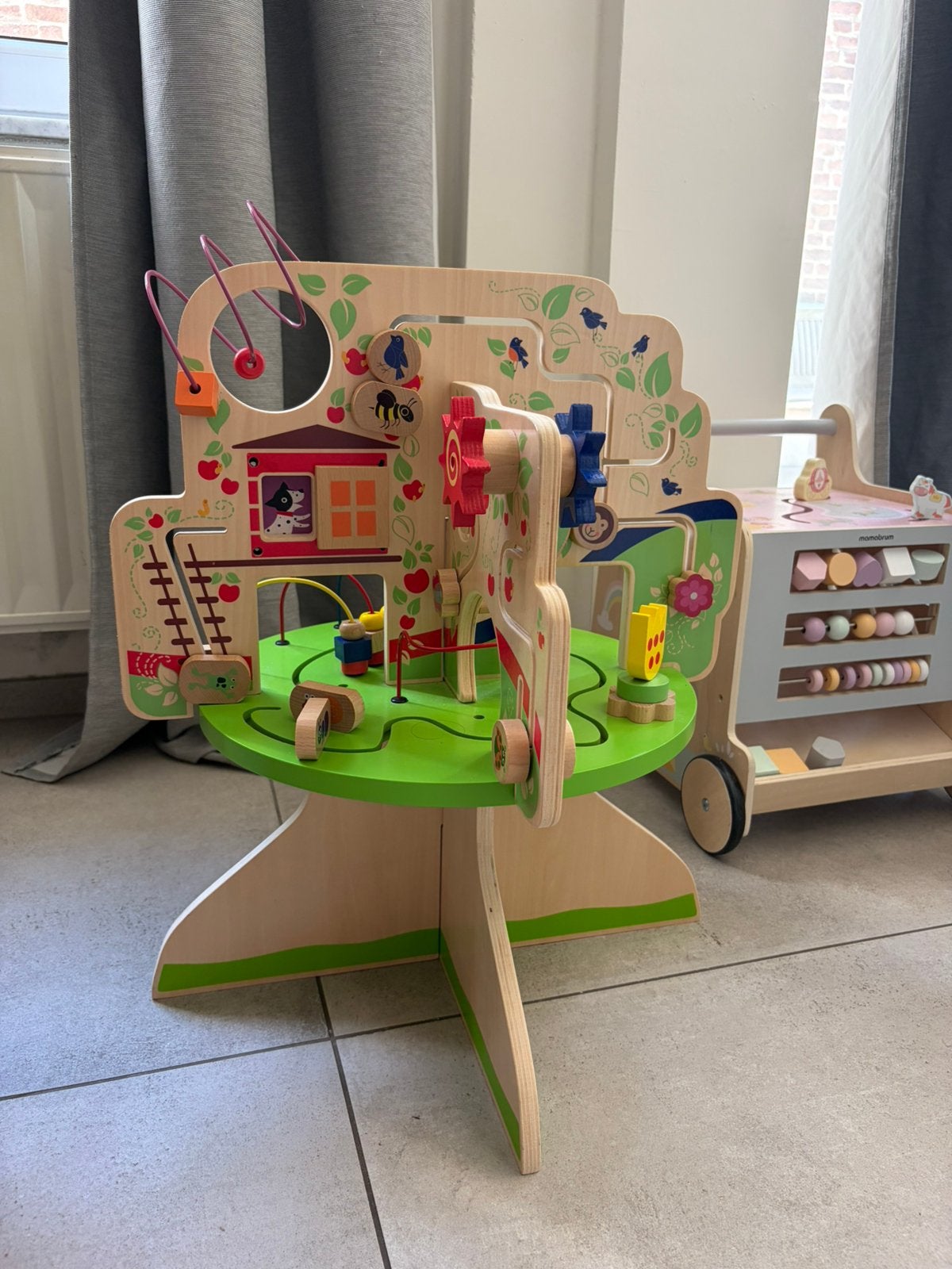 Boomhouten baby Manhattan speelgoedontwerp, Ophalen, Zo goed als nieuw