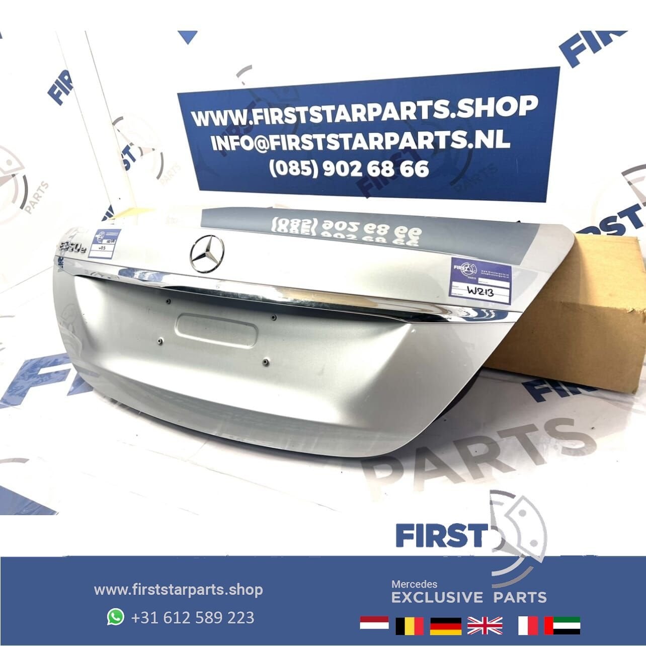 W213 E KLASSE ACHTERKLEP COMPLETE KOFFERKLEP KOFFERBAK origi, Auto-onderdelen, Gebruikt, Ophalen of Verzenden, Achter, -