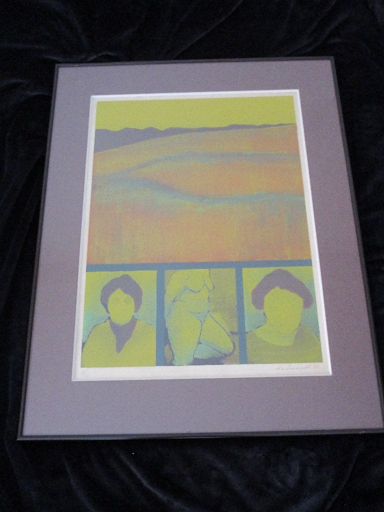 HERMAN VAN NAZARETH - ZEEFDRUK - 1971, Antiek en Kunst, Kunst | Litho's en Zeefdrukken, Genummerd, Ophalen, Zeefdruk