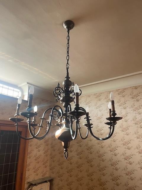 kroonluchter te koop, Huis en Inrichting, Lampen | Kroonluchters, Ophalen, Zo goed als nieuw, Overige materialen, Klassiek