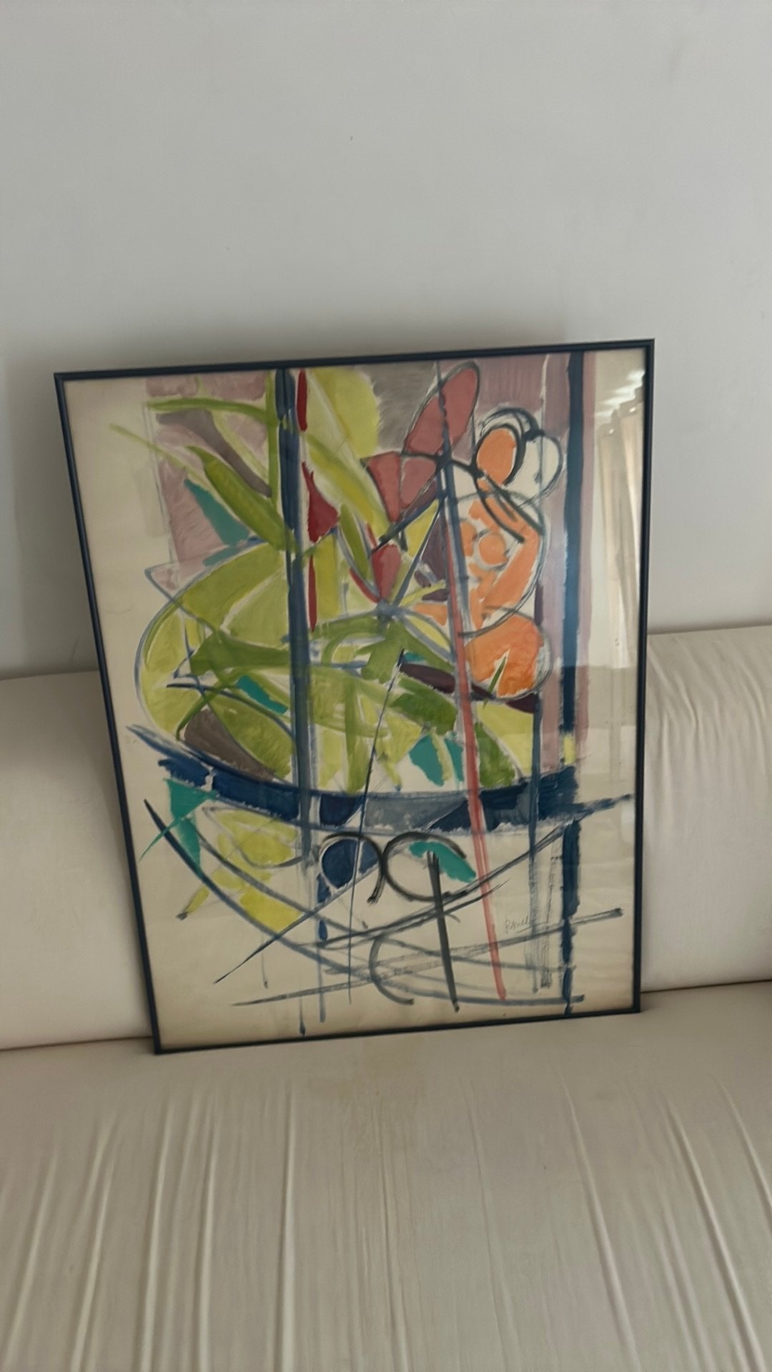 Mels schilderij, Ophalen