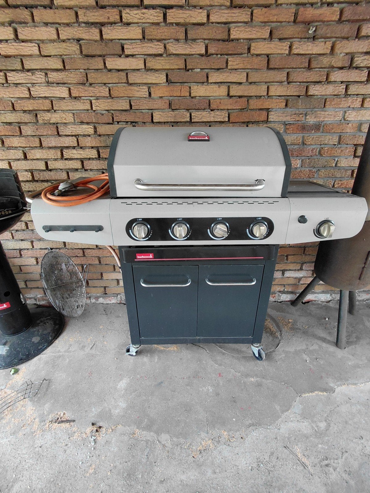 barbecook op gas xl, Ophalen