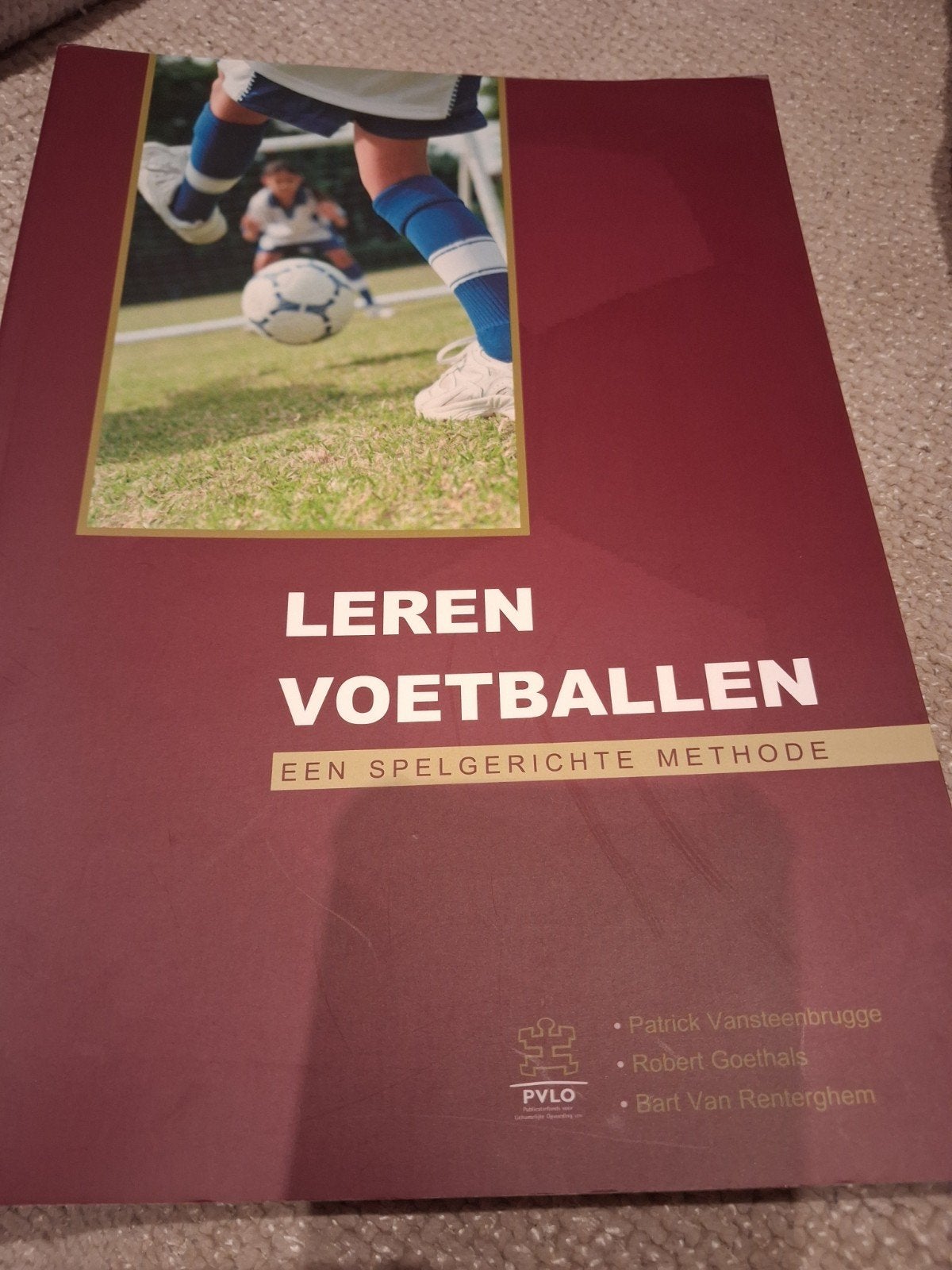 leren voetballen, Ophalen of Verzenden, Zo goed als nieuw