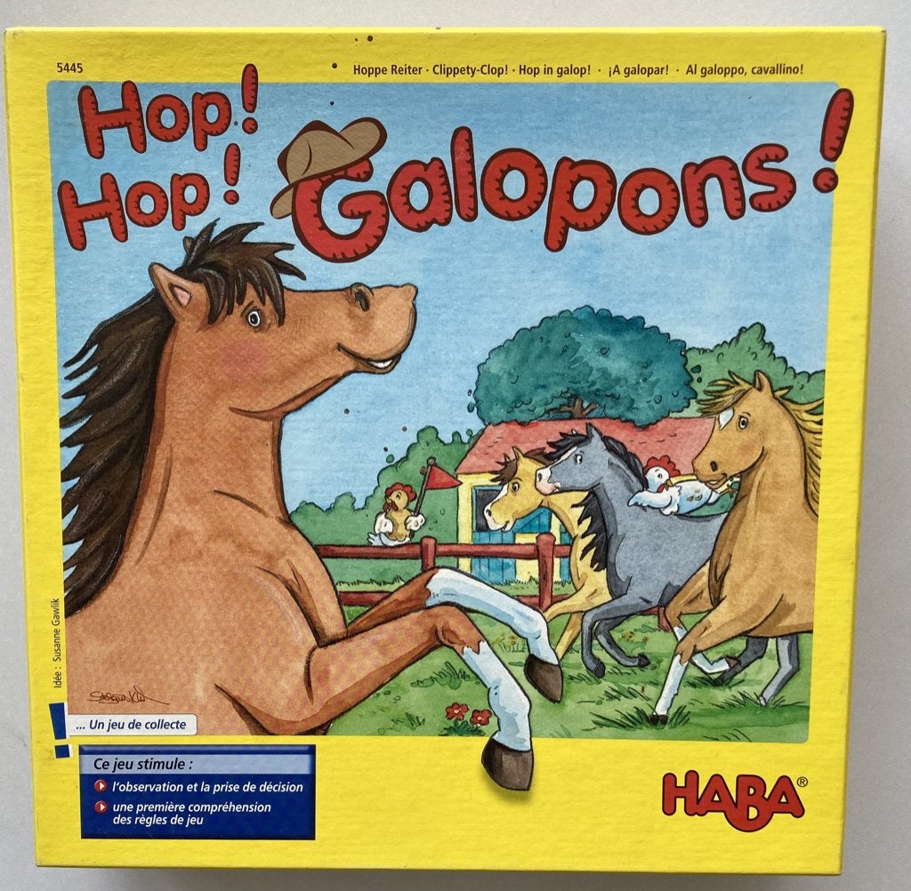 Jeu Haba : HOP ! HOP ! GALOPONS !, Enfants & Bébés, Jouets | Éducatifs & Créatifs, Enlèvement ou Envoi, Utilisé