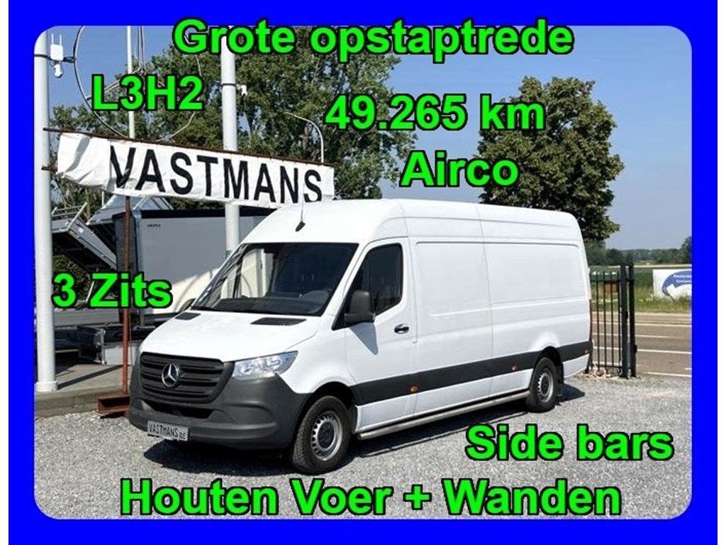 Mercedes-Benz Sprinter 315 27.500€+BTW / L3 H2 / L3H2 / Gro, Auto's, Monovolume, Wit, Bedrijf, 5 deurs