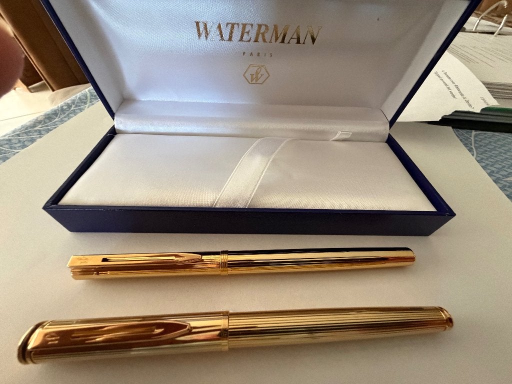 Mooie WATERMAN vulpennen, in 2  diktes (voor heren+Dames?), Verzamelen, Pennenverzamelingen, Verzenden, Nieuw, Met doosje, Vulpen