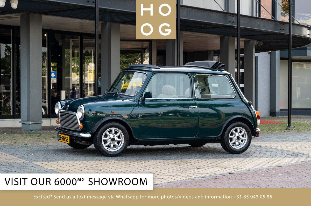 Rover Mini British Open 1.3i, Autos, Rover, Achat, Autres modèles, Essence, Hatchback, 2 portes, Boîte manuelle, Vert, Alcantara