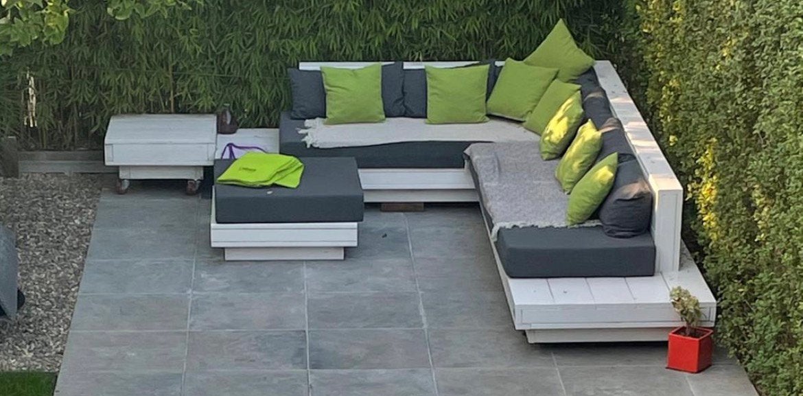 Kussenset voor lounge, Tuin en Terras, Ophalen, Zo goed als nieuw