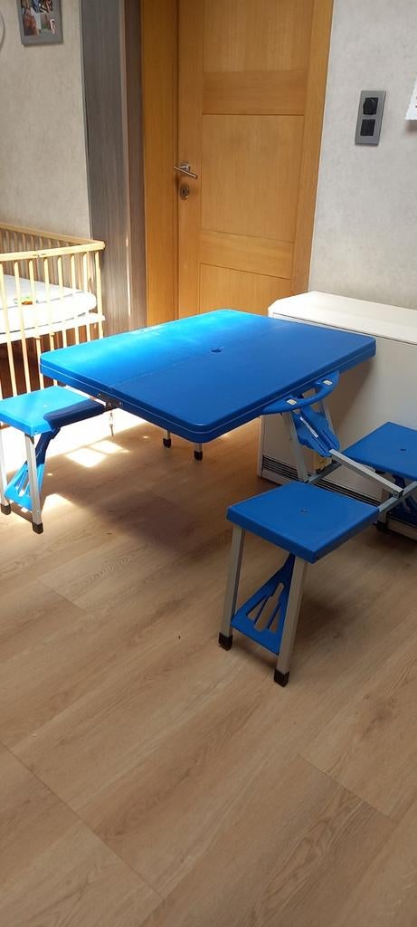 Opvouwbare picknicktafel 4pers., Caravanes & Camping, Meubles de camping, Enlèvement ou Envoi, Utilisé, Table de camping