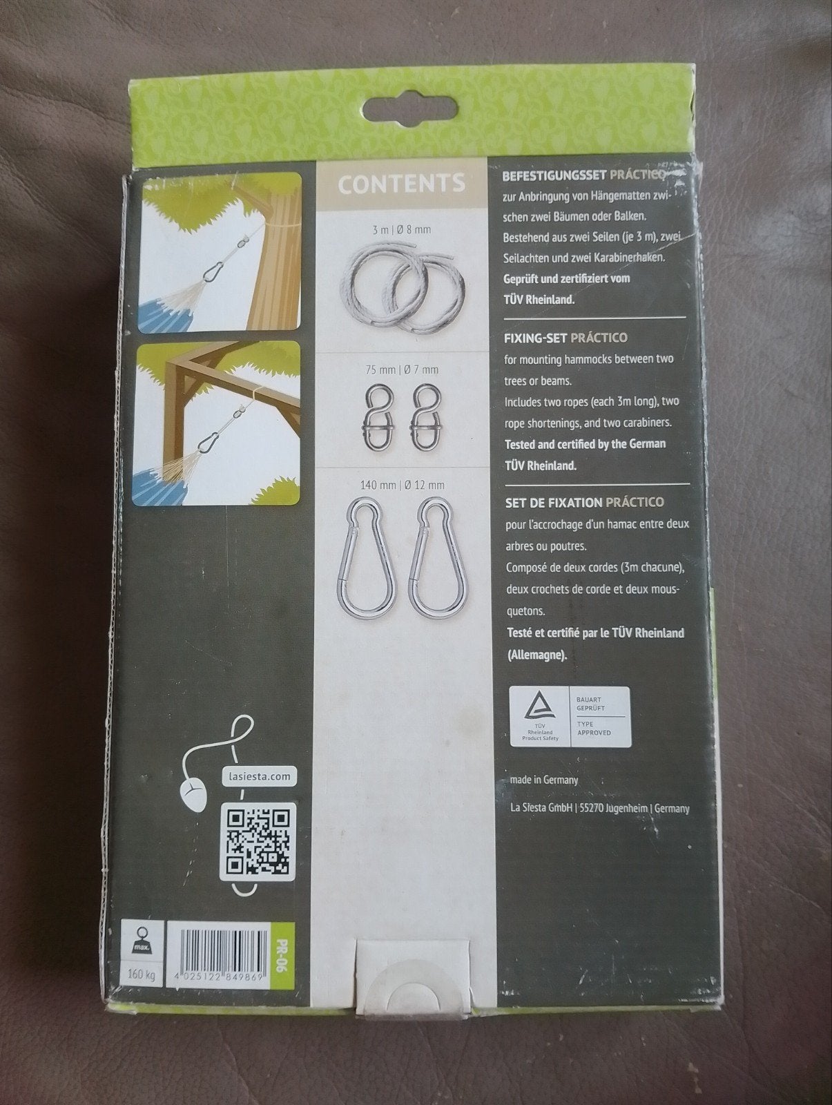 Kit de fixation pour hamac, Jardin & Terrasse, Enlèvement, Neuf
