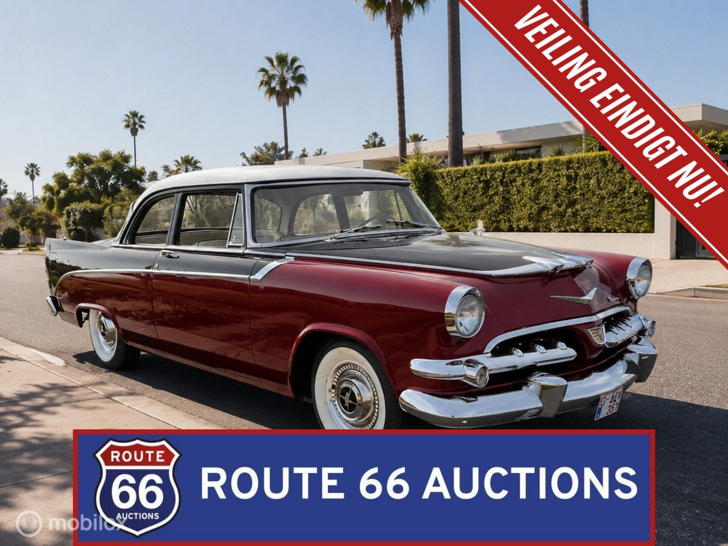 Dodge Coronet | 1956 | Route 66 Auctions, Zwart, Bedrijf, Handgeschakeld, Overige carrosserie