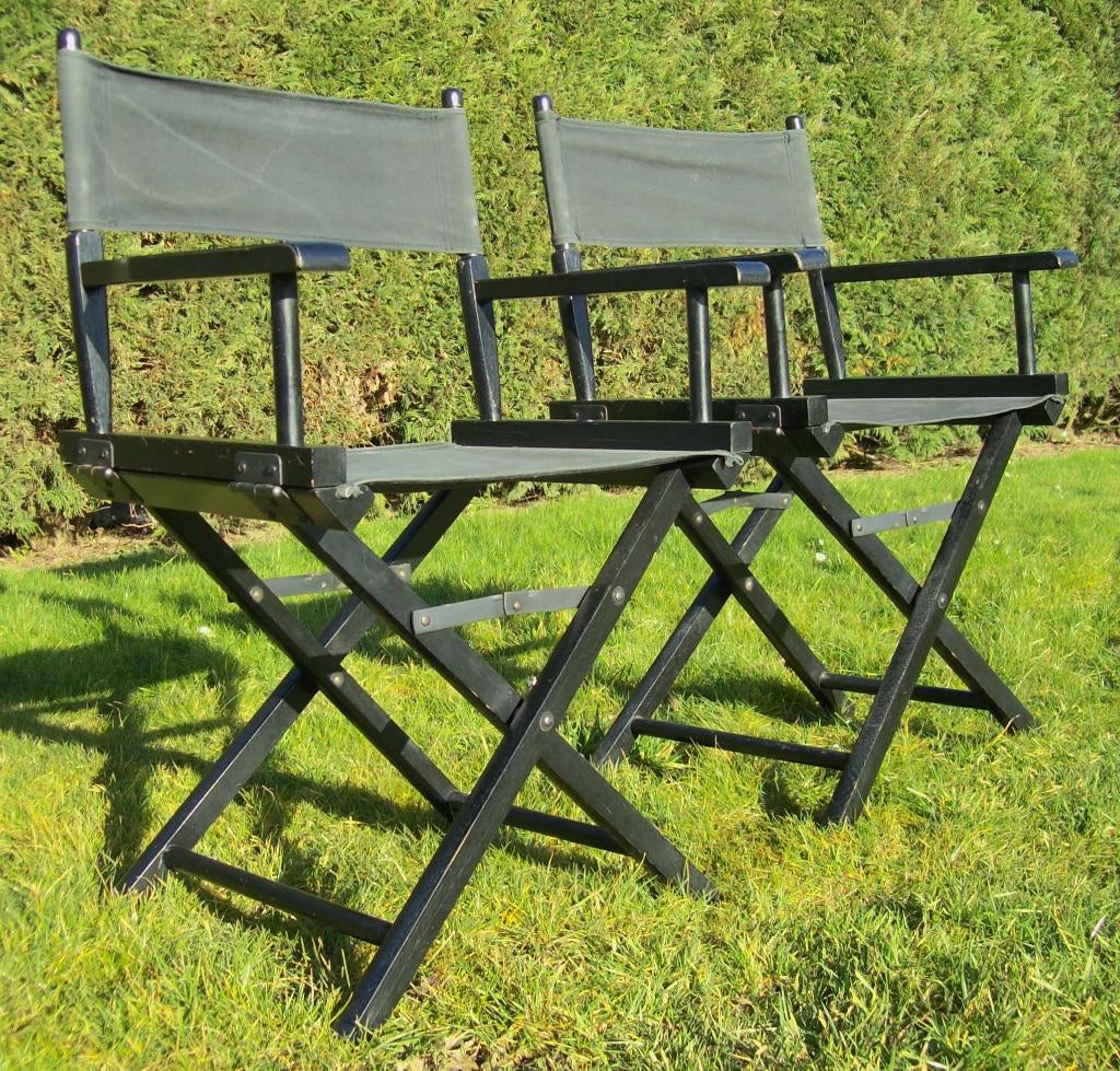 2 Fauteuils Régisseur pliables, Enlèvement, Utilisé, 50 à 75 cm, Tissus