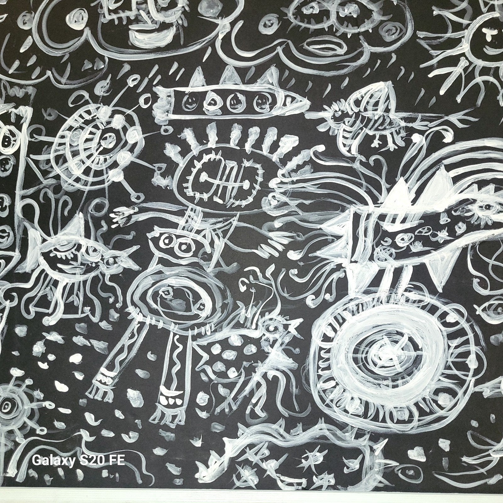 DESSIN CORNEILLE ,BLAN7C SUR NOIZWIN, Enlèvement ou Envoi, Signé